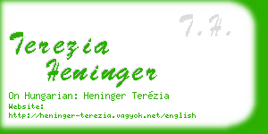 terezia heninger business card